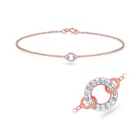 Round Shape with Ferrido Bracelet BRS-174-RO-GP